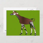 Okapi Postkarte (Vorne/Hinten)