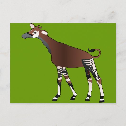 Okapi Postkarte (Vorderseite)