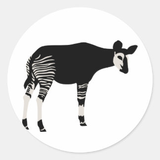Okapi Runder Aufkleber
