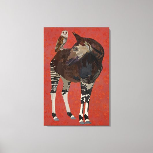 OKAPI & SUMMER OWL Leinwand (Vorderseite)