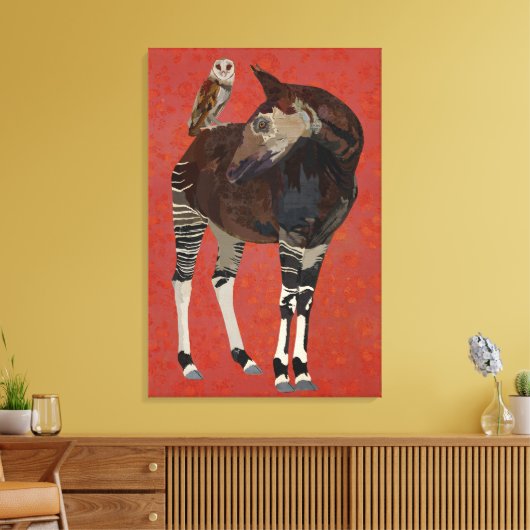 OKAPI & SUMMER OWL Leinwand (Insitu (Wohnzimmer))