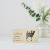 OKAPI u. FEDERN Visitenkarte (Stehend Vorderseite)