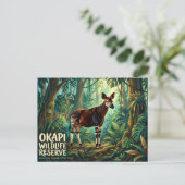 Okapi-Wildreservat Postkarte (Stehend Vorderseite)