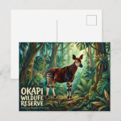 Okapi-Wildreservat Postkarte (Vorne/Hinten)