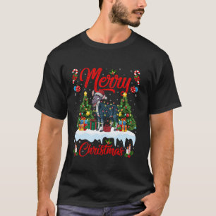 Okapi Xmas Tree Lighting Weihnachtsmannmütze Okapi T-Shirt