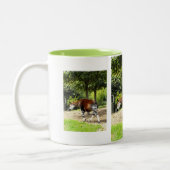 Okapi zu Fuß Zweifarbige Tasse (Links)