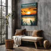Okavango Delta Botswana Canvas Print African Art Leinwanddruck