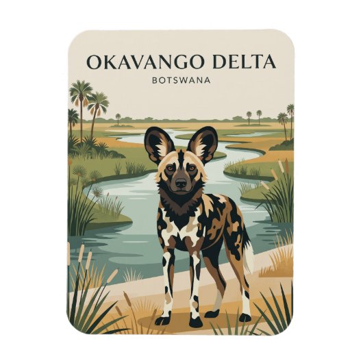 Okavango-Delta Botswana Magnet (Vertikal)