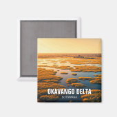 Okavango Delta Botswana Magnet (Vorderseite/Rückseite)