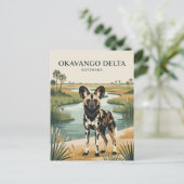 Okavango-Delta Botswana Postkarte (Stehend Vorderseite)