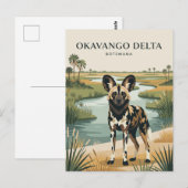 Okavango-Delta Botswana Postkarte (Vorne/Hinten)