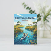 Okavango-Delta Botswana Postkarte (Stehend Vorderseite)