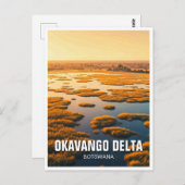 Okavango Delta Botswana Postkarte (Vorne/Hinten)