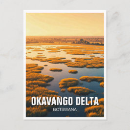 Okavango Delta Botswana Postkarte