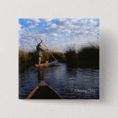 Okavango-Delta-Foto Button (Vorderseite)