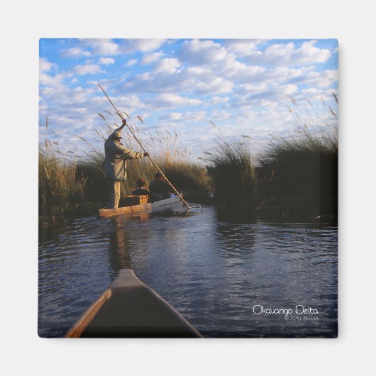 Okavango-Delta-Foto Magnet (Vorne)