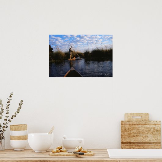 Okavango-Delta-Foto Poster (Küche)