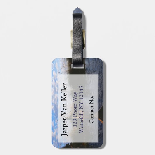 Okavango Delta Gepäckanhänger (Rückseite vertikal)