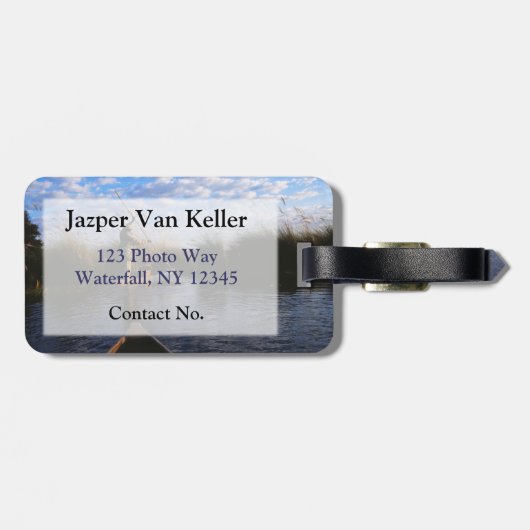 Okavango Delta Gepäckanhänger (Rückseite horizontal)