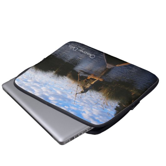 Okavango Delta Laptopschutzhülle (Vorne Knopf)