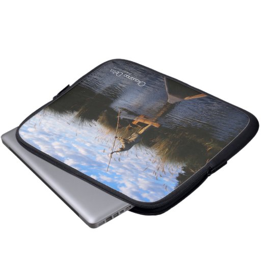 Okavango Delta Laptopschutzhülle (Vorne Knopf)