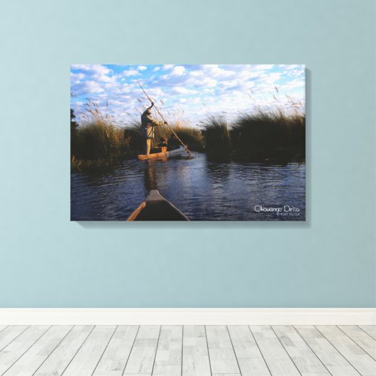 Okavango Delta Leinwanddruck (Insitu (Holzboden))
