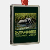 Okavango Delta Ornament Aus Metall (Rechts)