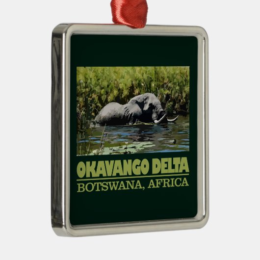 Okavango Delta Ornament Aus Metall (Rechts)