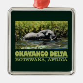 Okavango Delta Ornament Aus Metall (Vorne)