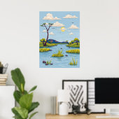 Okavango Delta Poster (Heimbüro)