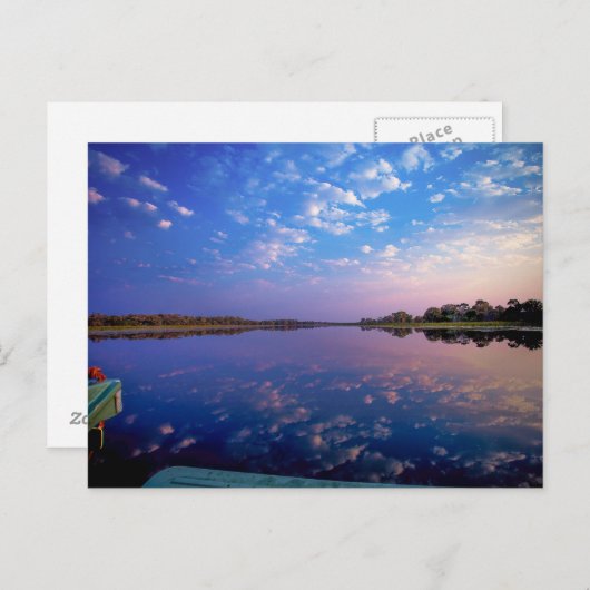 Okavango Delta River View Botswana Afrika Postkarte (Vorne/Hinten)