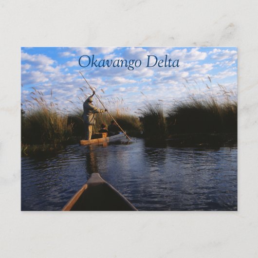 Okavango Delta Travel Postkarte (Vorderseite)