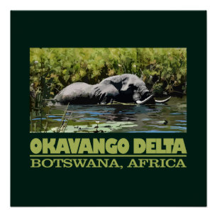 Okavango Dreieck Poster