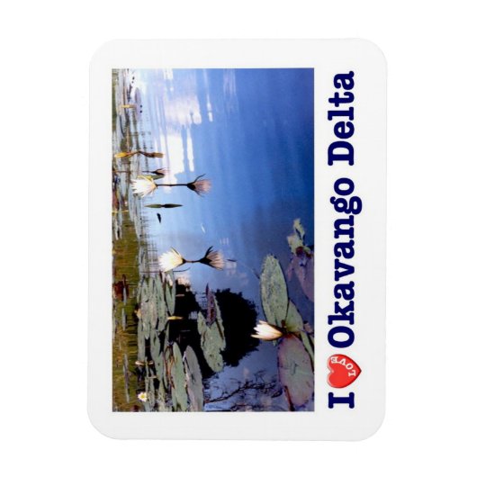Okavango Water Lilien - Magnet (Vertikal)