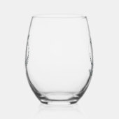 Okay, aber erste Yoga Pose Sanskrit Om Mosaik Weinglas Ohne Stiel (Rechts)