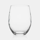 Okay, aber erste Yoga Pose Sanskrit Om Mosaik Weinglas Ohne Stiel (Links)