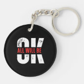 Okay Akryllischer Schlüsselanhänger (Rückseite)