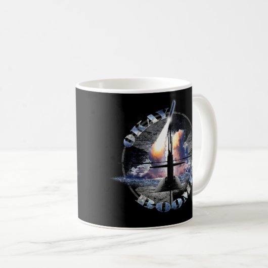 OKAY BOOMER Nukleare US-Marine Kaffeetasse (VorderseiteRechts)
