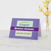 Okay. Custom Middle school graduation card! Karte (Gelbe Blume)