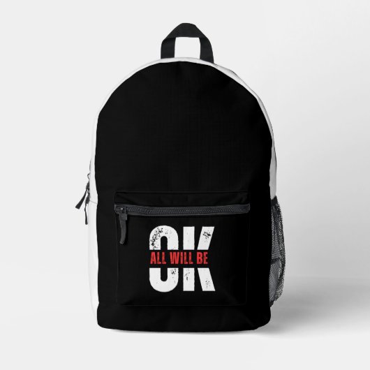 Okay Druckausschnitt Nähtasche Bedruckter Rucksack (Vorderseite)