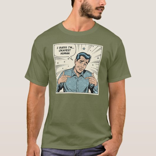 Okay est Human Pop Art T-Shirt (Vorderseite)