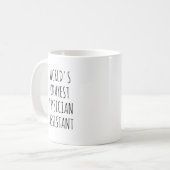 Okay est Physician Assistant Funny PA Kaffeetasse (Vorderseite Links)