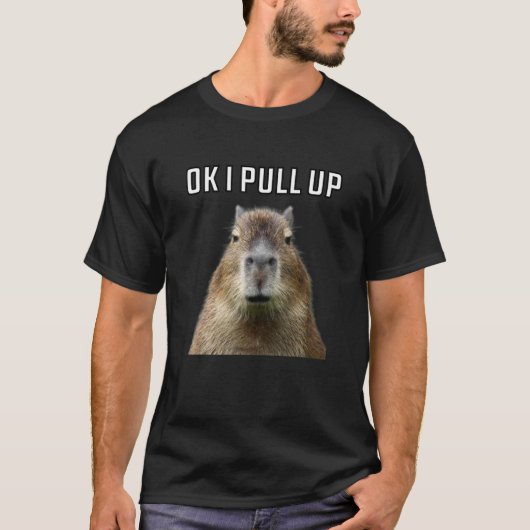 Okay, I Pull Up Capybara T-Shirt (Vorderseite)
