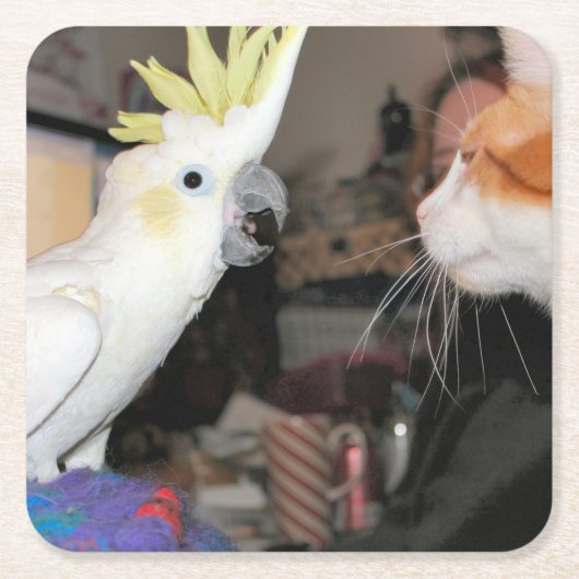 Okay...Ich sehe groß aus Rechteckiger Pappuntersetzer (Vorderseite)