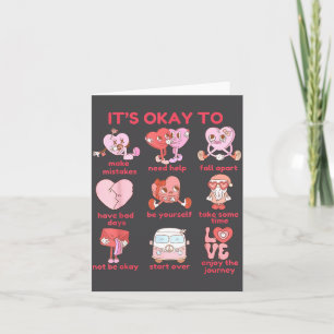 Okay Mental Health Valentins Schule Karte
