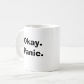 Okay.Panic. Kaffeetasse (Vorderseite Links)
