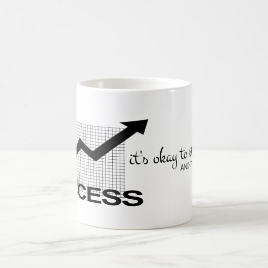 Okay: Positivität und Ruhe einsetzen Kaffeetasse (Mittel)