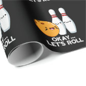 Okay, Roll Funny Bowling Putt Dark BG Geschenkpapier (Rolleneckpunkt)