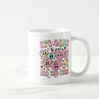 Okay, um alle Gefühle der Schulberaterin Mental zu Kaffeetasse