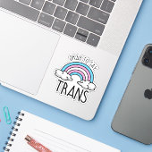 Okay, um Trans zu sagen Aufkleber (Laptop mit iPhone)